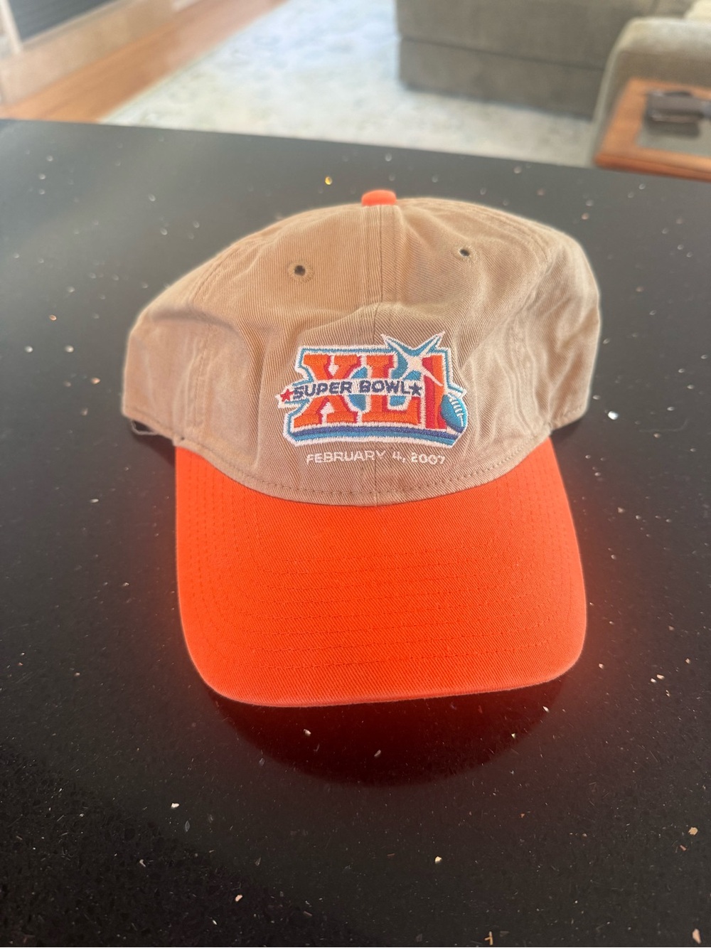 Official Super Bowl XLI Adjustable Two-Tone Brown and Orange Hat